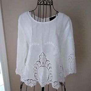 Lace Cotton Blouse